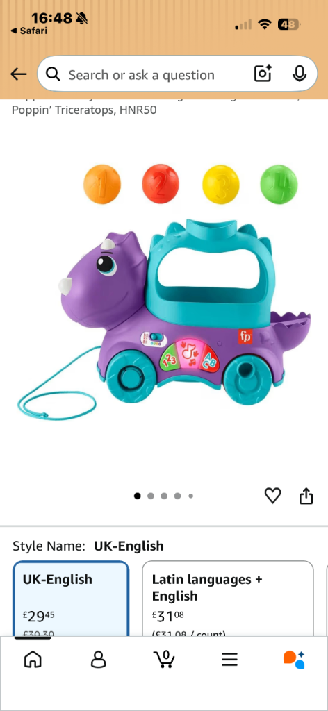Fisher-Price Baby Activity Toys – Good Condition