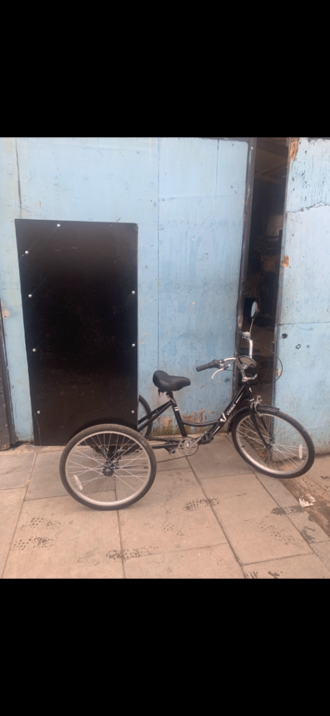 Black Cargo bike /  Tricycle with Large Storage Box