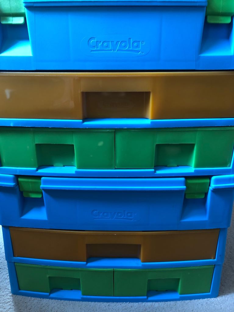 Craft carry storage boxes x 2