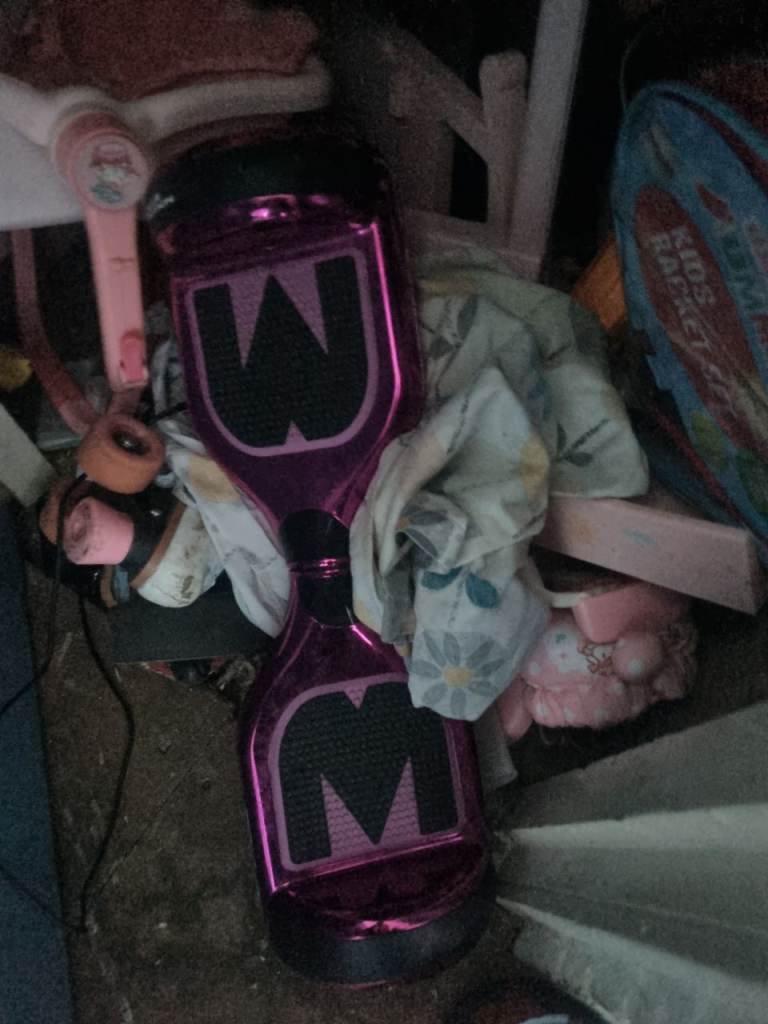 Hoverboard and Go-Kart Attachment – Pink, Fair Condition