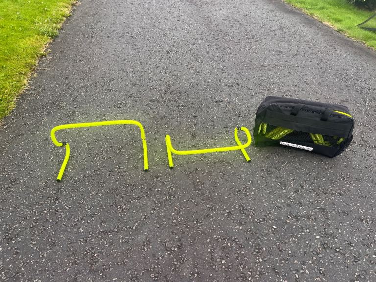 Agility and Speed Hurdles for Football Training – Yellow, with Carry Bag