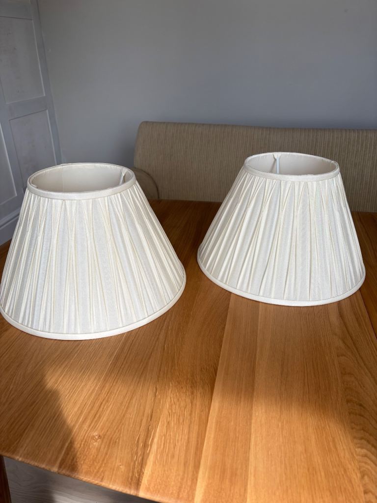 Cream lampshades 