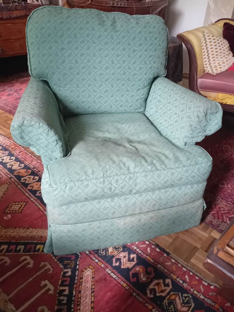 Green Aqua Sofa Armchair