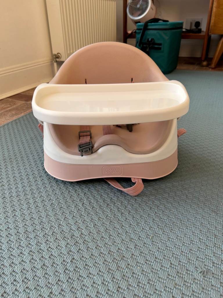 Mamas & Papas Pink Baby Booster Seat with Tray
