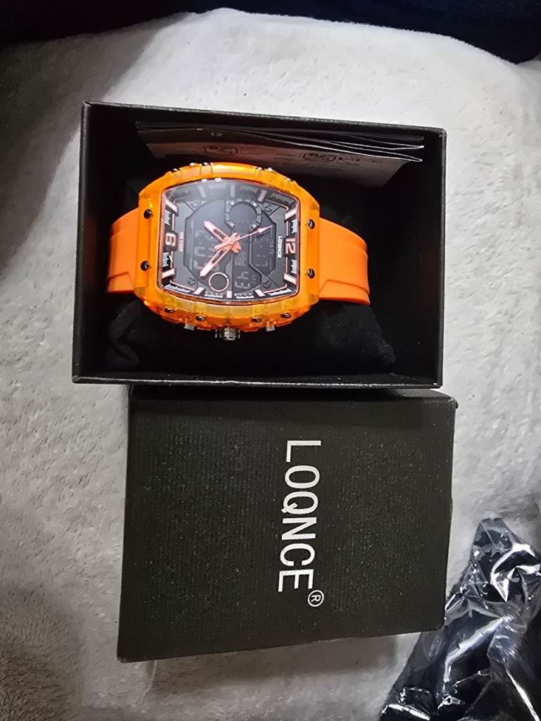 LOQNCE Orange Sports Watch – Brand New in Box