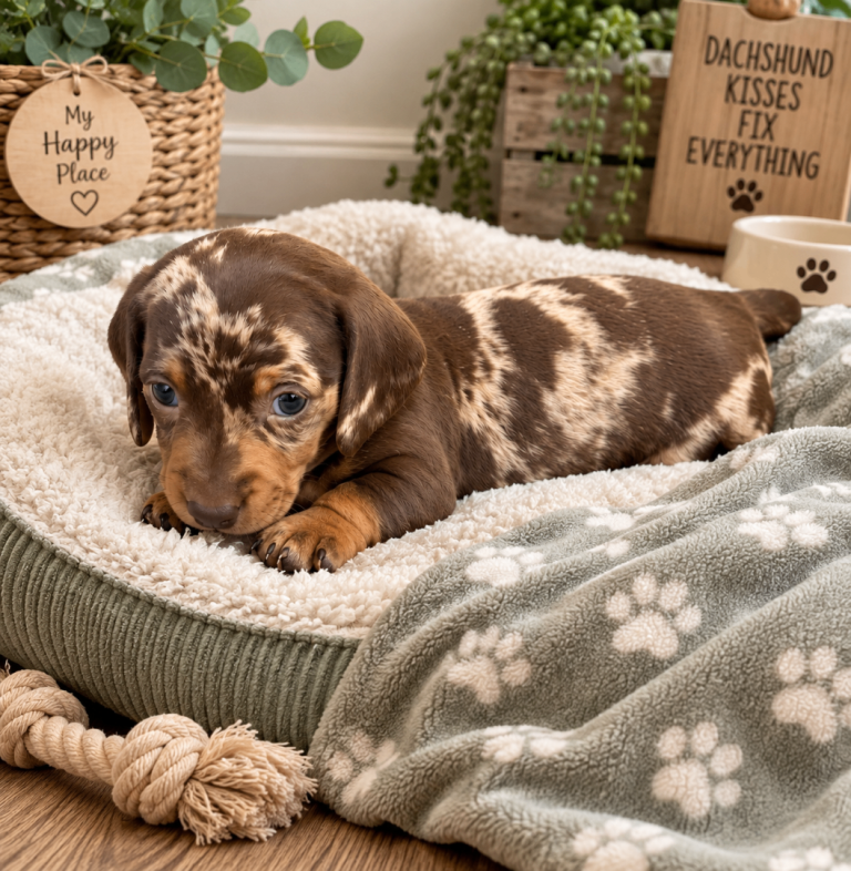 KC registered miniature smooth haired dachshund 