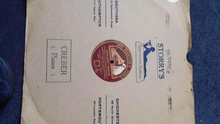 9 x Vinyl 78 rpm, 12ins records. 