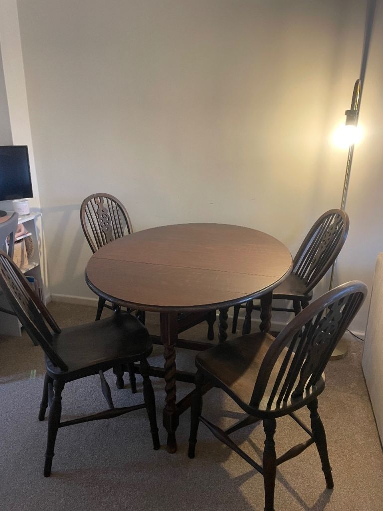Dining table and chairs 