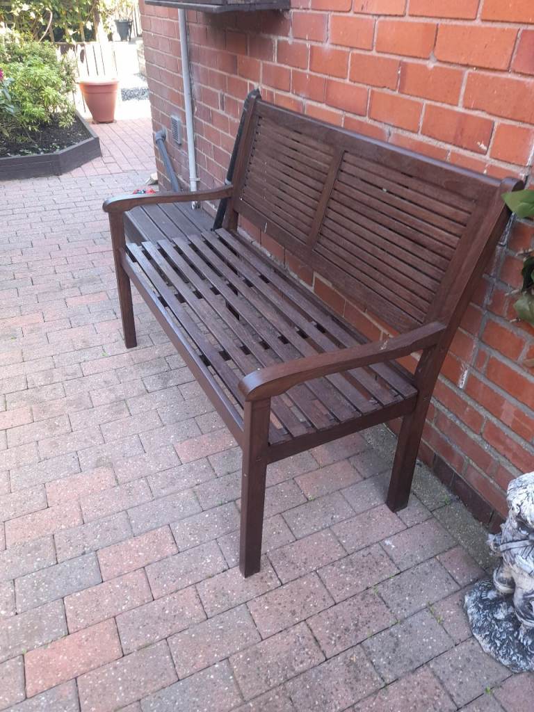 Oak garden bench 