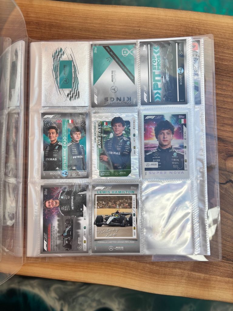F1 Trading Cards Collection in Folder – Good Condition