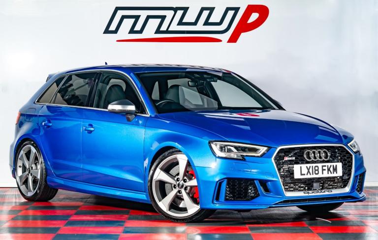 2018 (18) AUDI RS3 SPORTBACK 700ps - ARA BLUE - HUGE SPEC - MUST BE SEEN