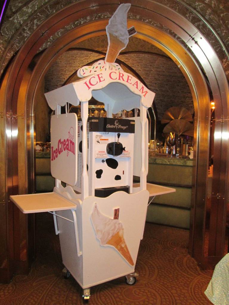 Ice Cream Frozen Yogurt Cart, Display Stand; Conference, Exhibition, Birthday Party Wedding Hire
