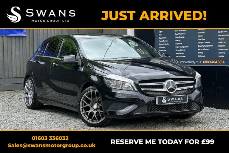 MERCEDES-BENZ A CLASS 1.8 A180 CDI Sport Black Auto Diesel 2013