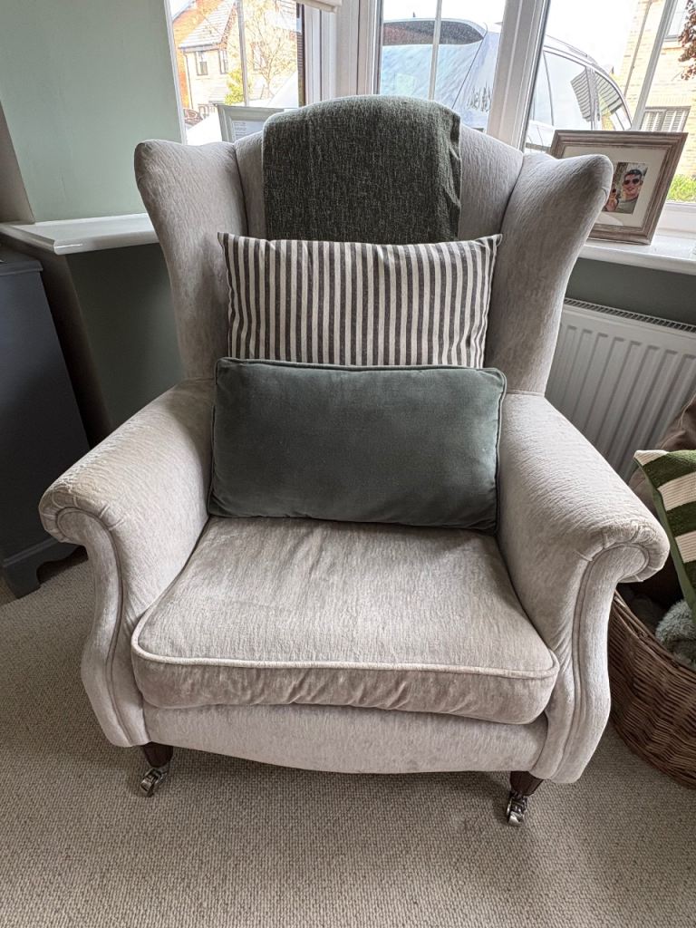 Laura Ashley chenille armchair  