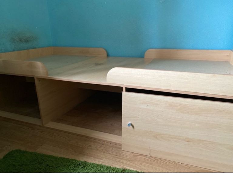 FREE Single bed frame with storage underneath