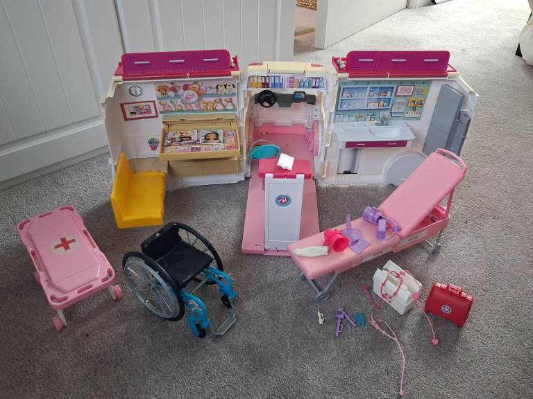 Barbie ambulance playset