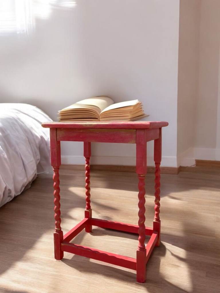 Vintage UpCycled Barley Leg Table