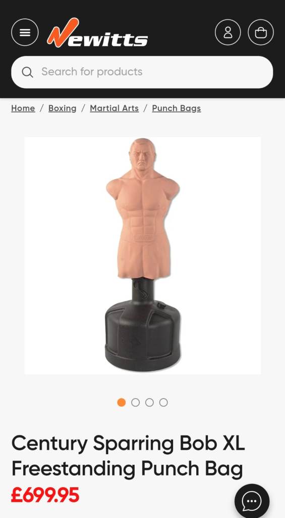 BOB CENTURY XL freestanding punch bag.