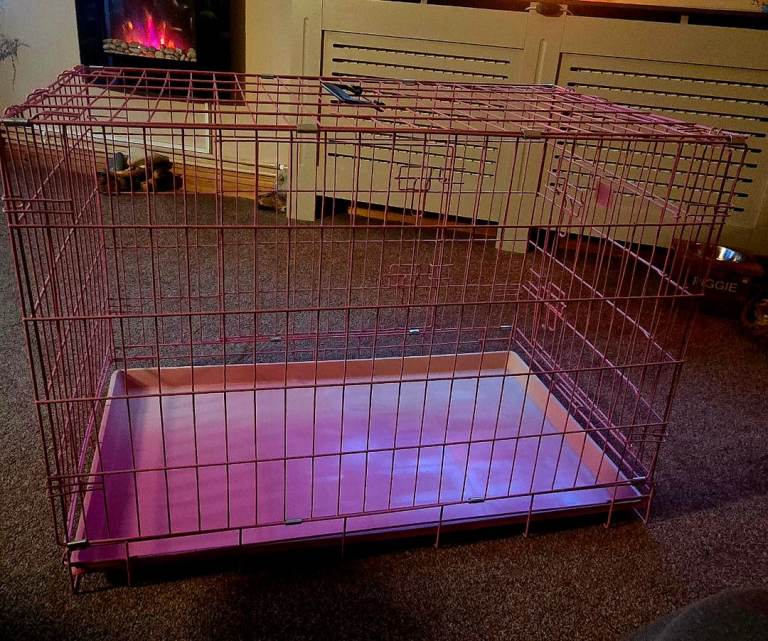 Pink Dog Crate