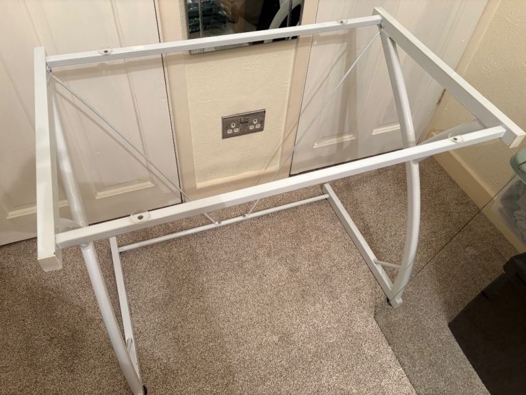 Glass top computer desk/dressing table