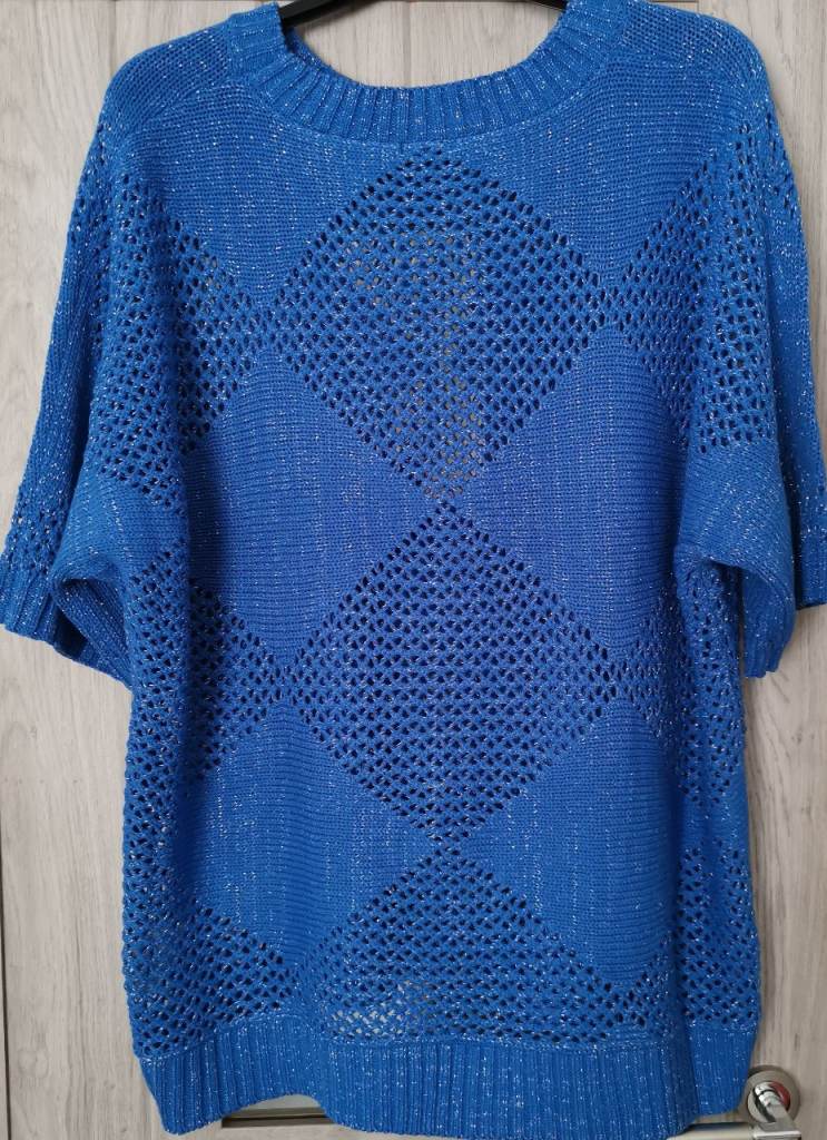 Roman Blue Knit Jumper Size 18 – As new  Condition