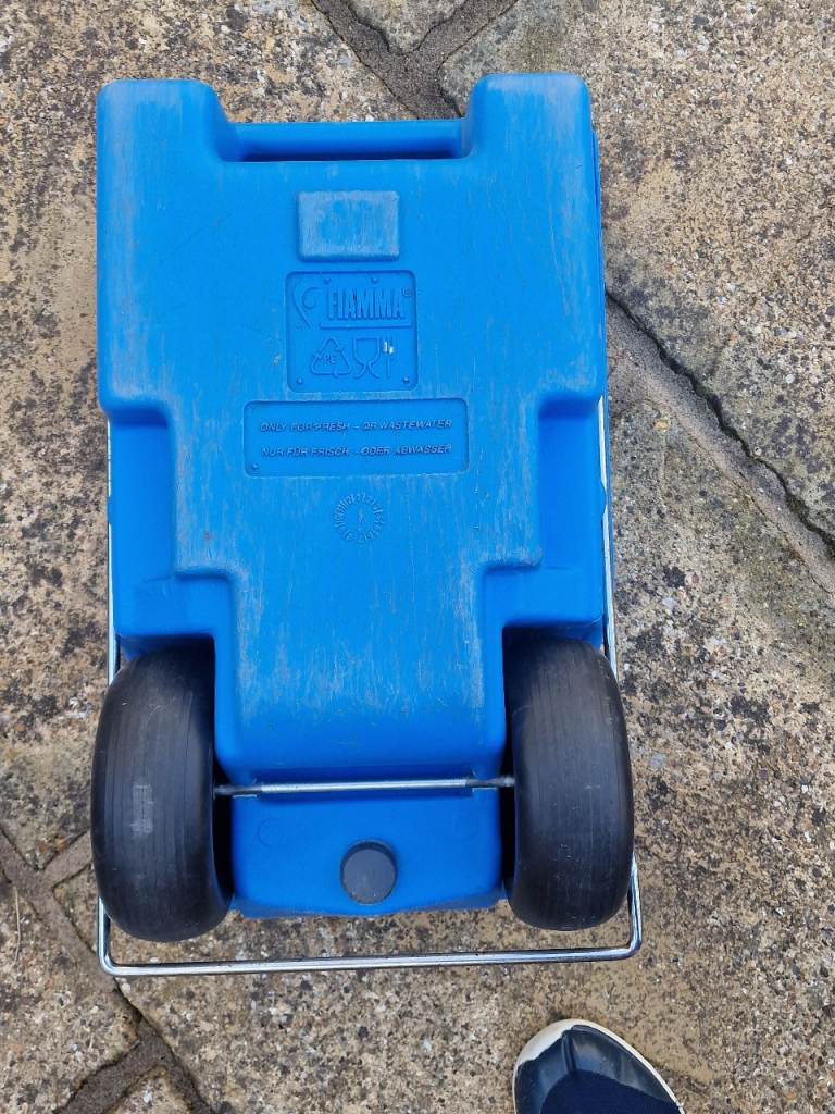 Caravan waste water carrier.