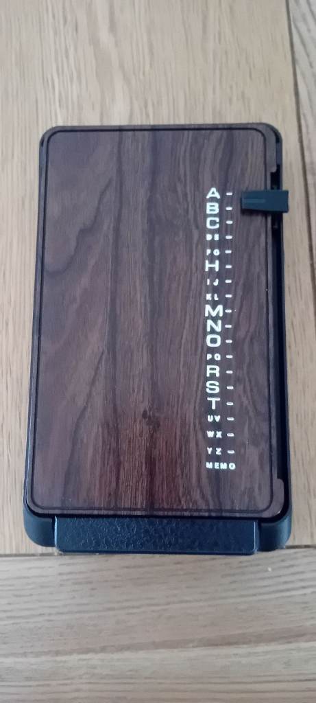 Vintage telephone address book