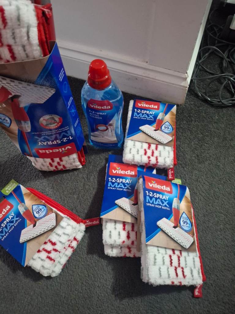 Brand new vileda 12 spray mop bundle