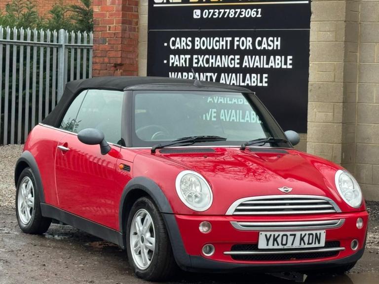 2007 MINI Convertible 1.6 One Euro 4 2dr CONVERTIBLE Petrol Manual