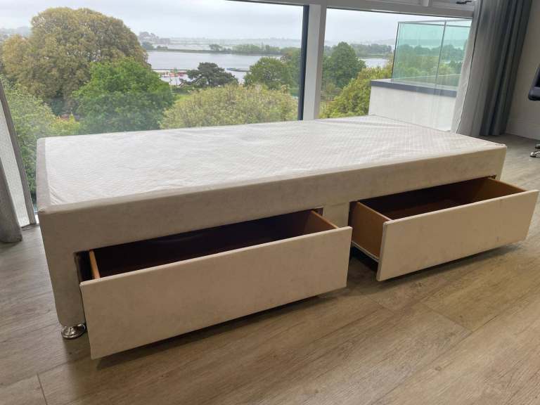 John Lewis 2-Drawer Divan Base - Excellent Condition barely used - Collection from Ferndown