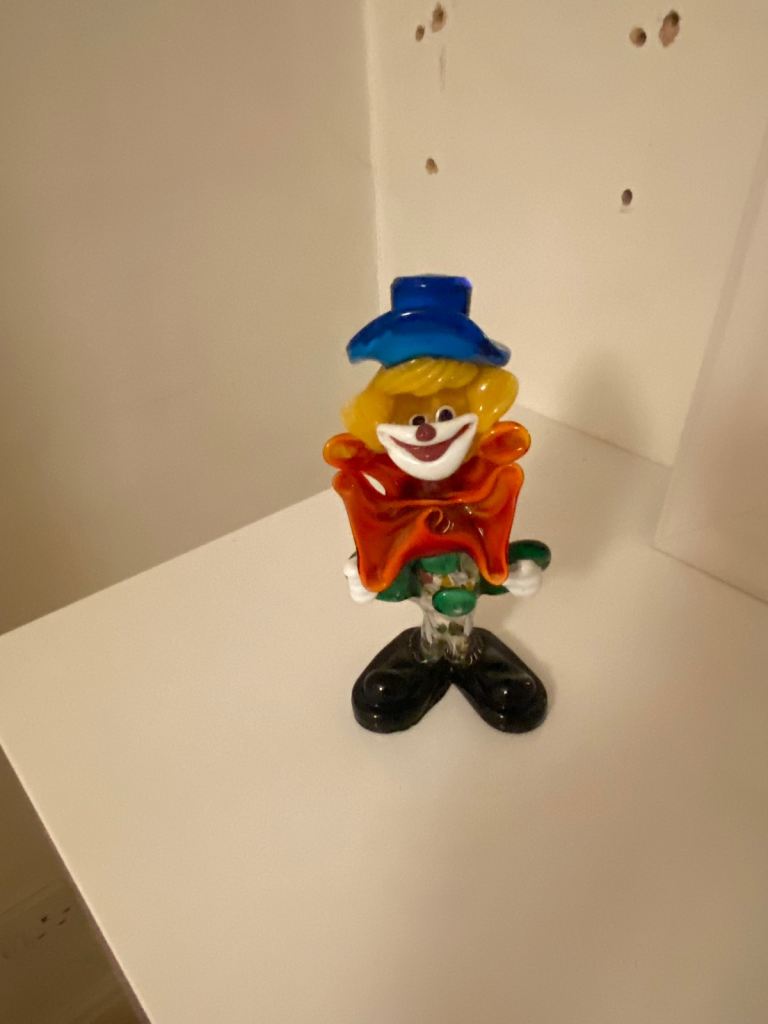 Murano glass clown