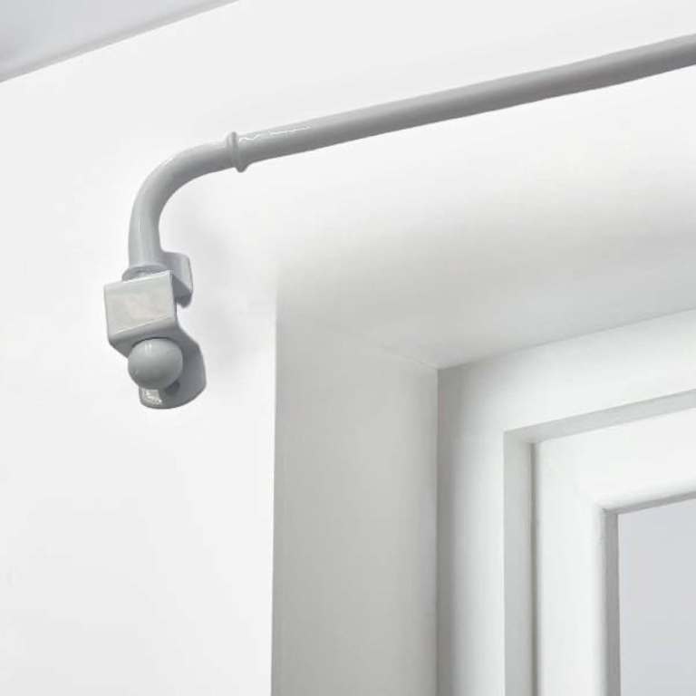 Manor Drapery Arm Swinging Adjustable Curtain Door Arm White 60-110cm X 2