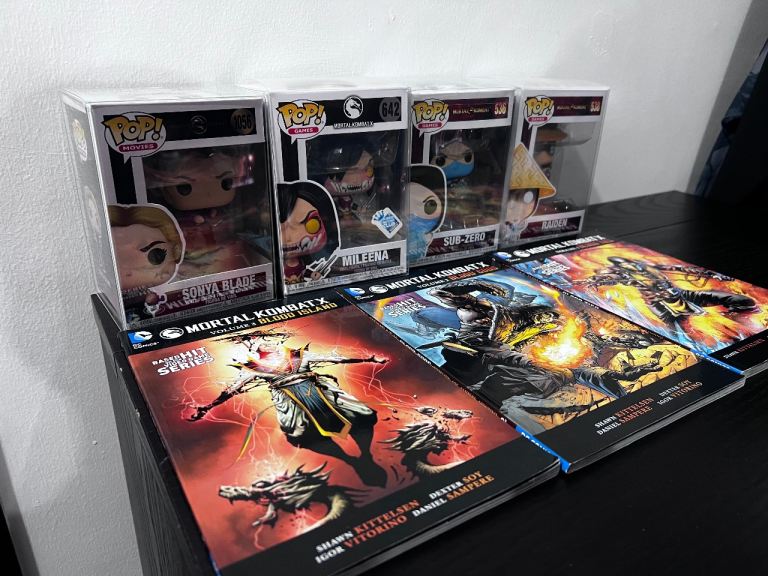 Mortal Kombat Funko Pop Figures & MKX Comic Books Bundle