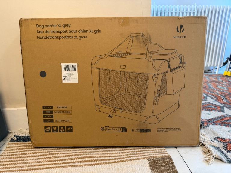 New in box XL travel crate