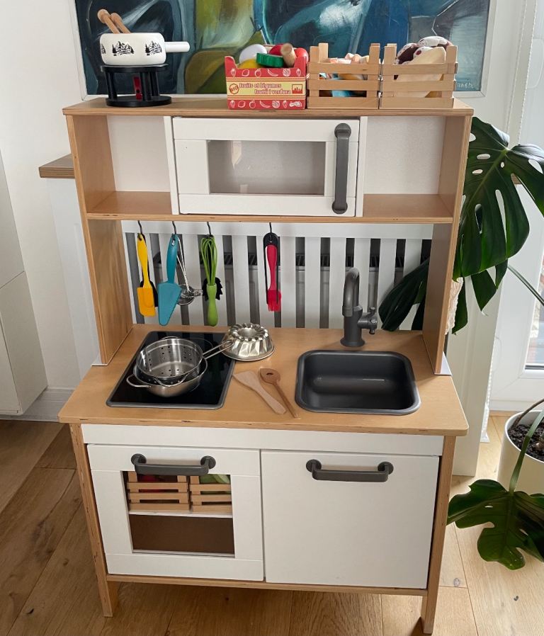 IKEA CREAM Wooden Play Kitchen – Good Condition