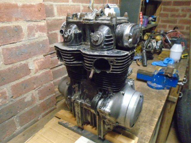 Vintage Honda SL350 Motorbike Engine