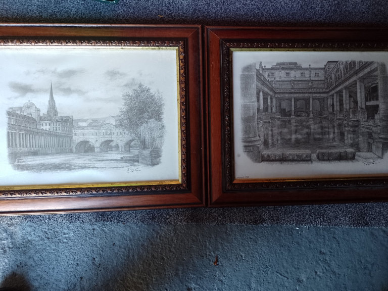 2 x Bath Spa Baths prints