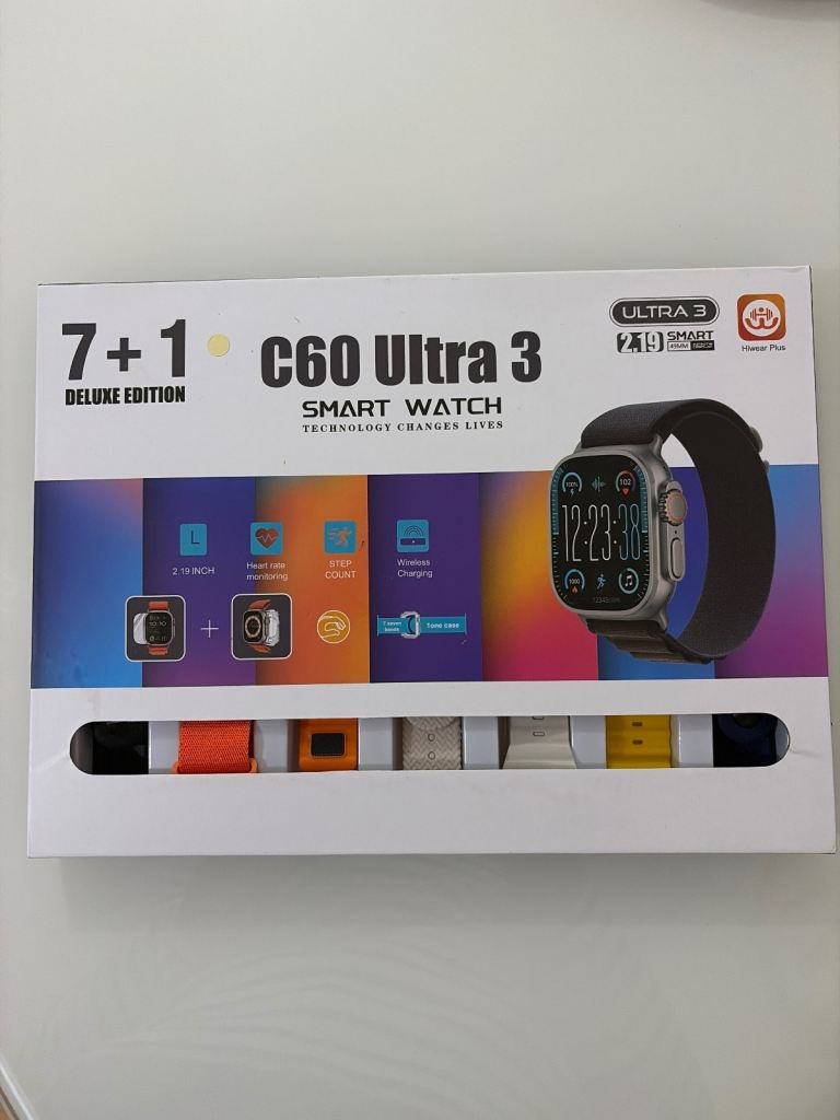 C60 Ultra 3 Smart Watch Deluxe Edition - New
