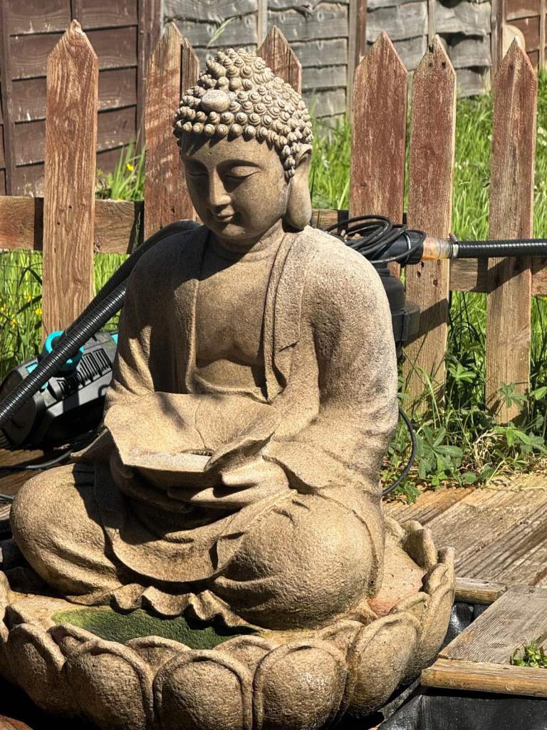 Pond budda Bargain £25 ,waiting pickup ,