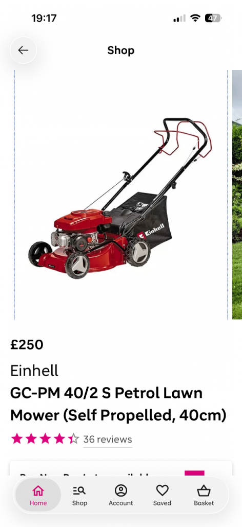Petrol Lawnmower 