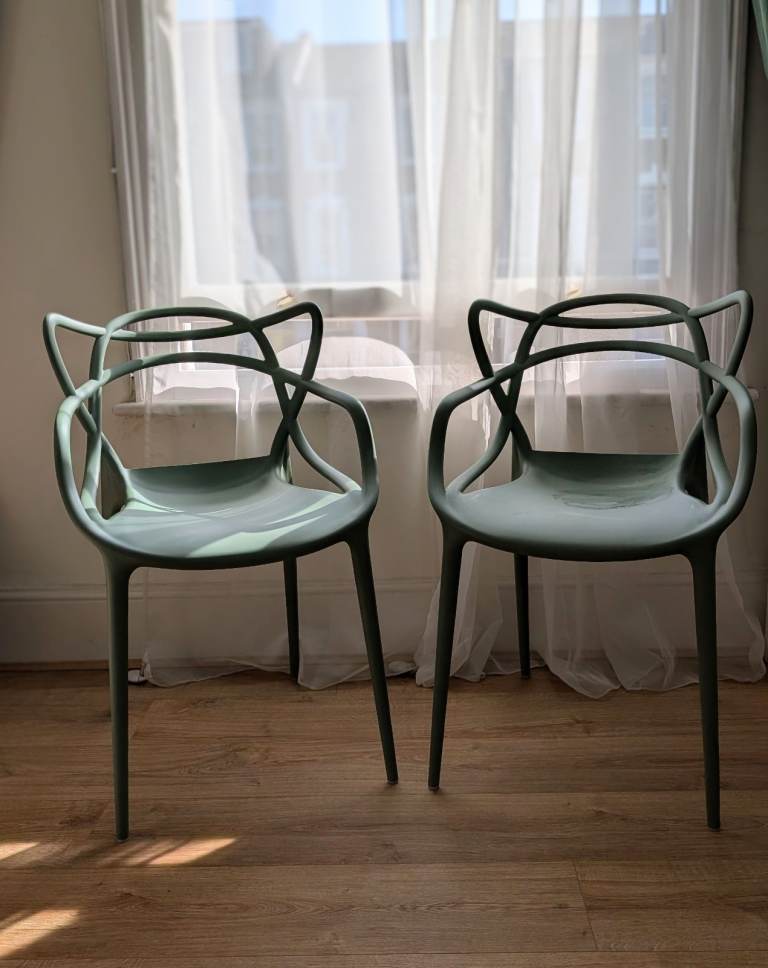 Designer Chairs - Philippe Starck x Kartell Masters – Olive Green