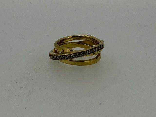 Pandora  Crossover Pavé Triple Band Ring - Size 50