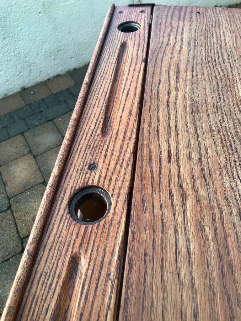 😎BEAUTIFUL 😎OLD SCHOOL DESK FROM STRANDTOWN PRIMARY SCHOOL 😎