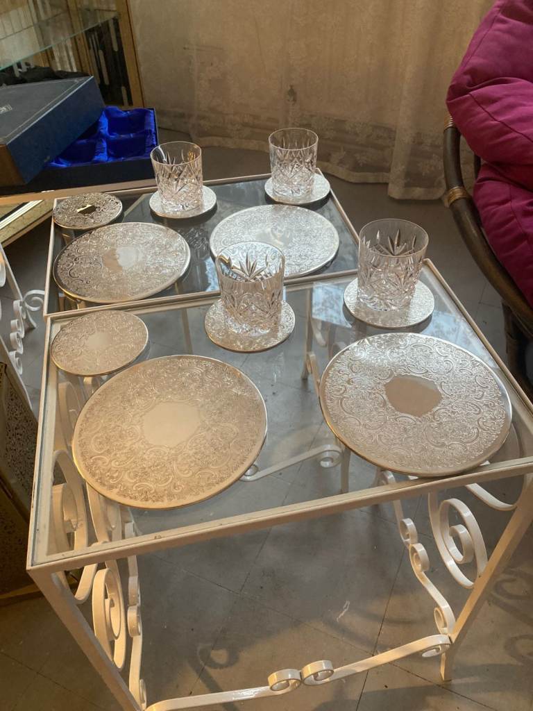 4 Edinburgh crystal Whiskey glasses