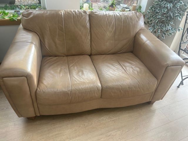 2 seater leather sofa