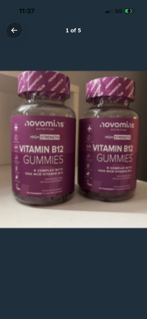 2 x tubs of B12 gummies Holland & Barretts