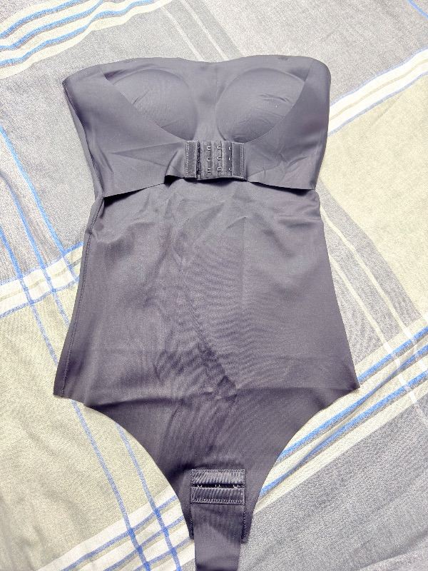 Black Strapless Shapewear Bodysuit – Tummy Control 