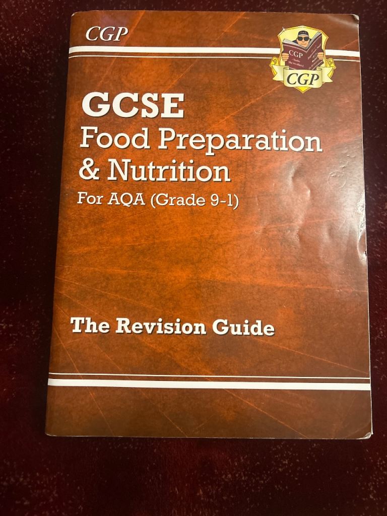 3 pack CGP GCSE Food Preparation & Nutrition Revision Guide – Good Condition
