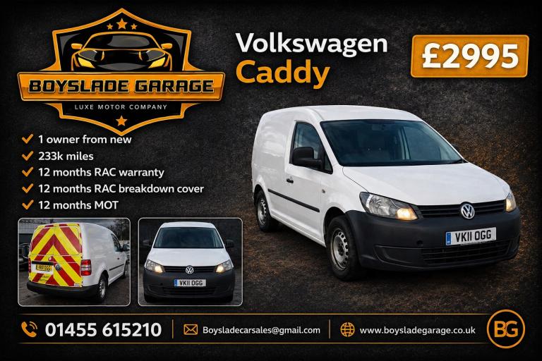 2011 Volkswagen Caddy 1.6 TDI 75PS Van PANEL VAN Diesel Manual