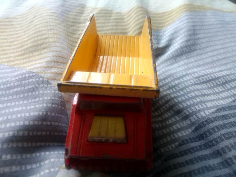 Vintage very collectable 1973 matchbox super kings k-4 big tipper metal toy 